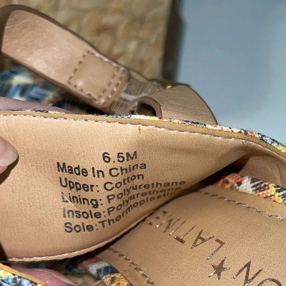 Gibson Latimer Wedge Sandals 6.5”